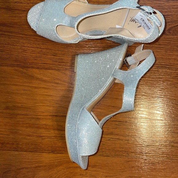 Sparkle/Glitter Wedges Size 11 - Picture 2 of 3